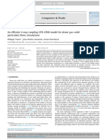 An Efficient 4 Way Coupling CFD-DEM Model For Dense Gas-Solid Particulate Flows Simulations