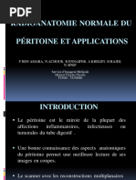 Radioanatomie Normale Du Péritoine Et Applications