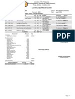 President Ramon Magsaysay State University Certificate of Registration