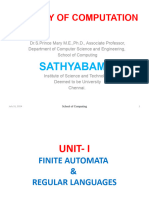 Theory of Computation: Sathyabama