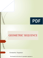 Geometric Sequence Series Means