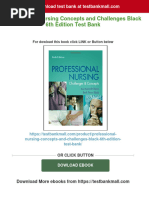 Get Professional Nursing Concepts and Challenges Black 6th Edition Test Bank Free All Chapters