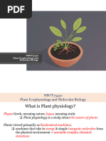 Intro To Plant Physiology