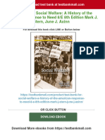 Get Test Bank For Social Welfare: A History of The American Response To Need 8/E 8th Edition Mark J. Stern, June J. Axinn Free All Chapters