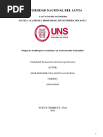 Monografia Desarrollo Sostenible y Bloqueo Economico - Suficiencia Jorge Villanueva Gavidia