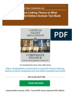 Corporate Finance Linking Theory To What Companies Do 3rd Edition Graham Test Bank All Chapter Instant Download