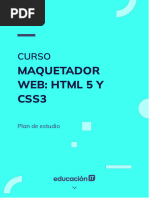 Maquetador Web: HTML 5 Y Css3: Curso