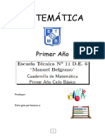 Guia Matematica 1° E.T. 11 - 2022