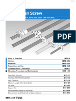 Rolled Ball Screw: Models JPF, BTK-V, MTF, WHF, BLK/WTF, CNF and BNT