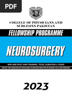 FCPS Neurosurgery (1+4) Curriculum (PBLSHD 27-12-23)