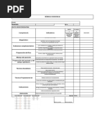 Rubrica Exodoncia 2024 Odp I, II e Infantil II