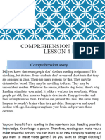 Comprehension Lesson 4