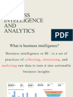 Section 1: Business Intelligence AND Analytics