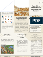 Folleto Tríptico Informativo. Papel de La Administración.