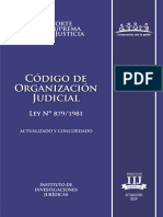 Codigo Organizacion Judicial Actualizado Concordado 2024