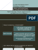 Legal Ethical and Societal Issues in Media and Information Part 2 Digital Citizenship Netiquette Digital Footprints and Digital Issues