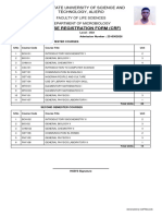 Course Form - FIRST SEMESTER, 2023 - 2024