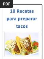 10 Recetas para Preparar Tacos