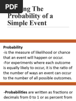 Finding The Probability of A Simple Event - Mod 8