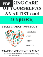 Taking Care of Yourself As An Artist