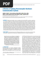 A Review of Spiking Neuromorphic Hardware Communication Systems