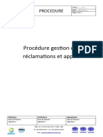 Procédure Getion Des Réclamations