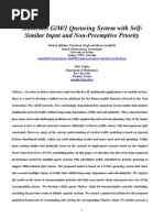 Multiclass G/M/1 Queueing System With Self-Similar Input and Non-Preemptive Priority