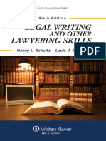 Legal Writing and Other Lawyering Skills, 6th Edition (Nancy L. Schultz, Louis J. Sirico)