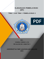 Rencana Pelaksanaan Pembelajaran (RPP) : Tema 1 Sub Tema 1 Pembelajaran 3