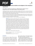 Challenges in Procedural Sedation and Analgesia in The Emergency Department