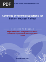 Full Download Advanced Differential Equations 1st Edition Youssef Raffoul PDF