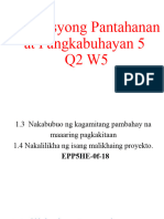 Edukasyong Pantahanan at Pangkabuhayan 5