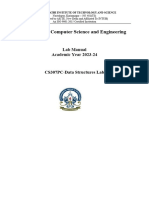 R22-Data Structures Manual 2023 - 24