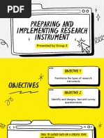 Group 3 (Preparing and Implementing Research Instrument)