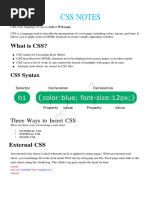 CSS Notes by Sadanand 