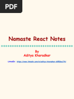 Namaste React Notes