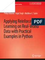 (Synthesis Lectures On Artificial Intelligence and Machine Learning) Philip Osborne, Kajal Singh, Matthew E. Taylor - Applying Reinforcement Learning On Real-World Data With Practical Examples in Pyth