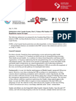 Canadian Drug Policy Coalition Submission To The Canada Gazette, Part I, Volume 158, Number 22 Controlled Substances Regulations Request For Input