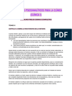 Fundamentos Psicoanalíticos para La Clínica (Clínica I)