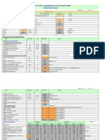 Reciprocating Compressor Calculation Sheet: Gas Properties, Flowrate and Conditions