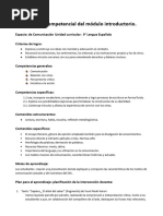 2024 Planificación Competencial Del Módulo Introductorio 9°