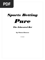 Sports Betting Pure: The Educated Bet, by S.K. (Ebook)