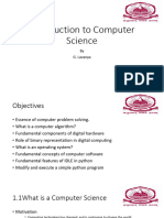 Chapter - 1 Introduction To Computer Science