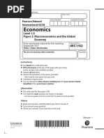 IG Economics Specimen Paper 2 Question Paper