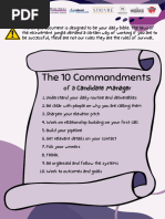 The 10 Commandments of A Candidate Manager