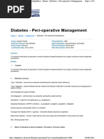 Peri-Operative Management of Diabetes (EH)