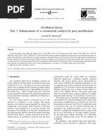 Oscillation Theory - Enhancement of A Commercial Catalyst by Pore Modification