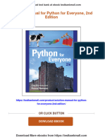 (PDF Download) Solution Manual For Python For Everyone, 2nd Edition Fulll Chapter