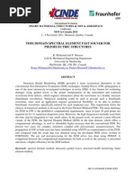 Time Domain Spectral Element Fast Solver For Piezoelectric Structures