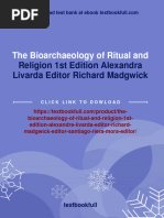 The Bioarchaeology of Ritual And: Religion 1st Edition Alexandra Livarda Editor Richard Madgwick